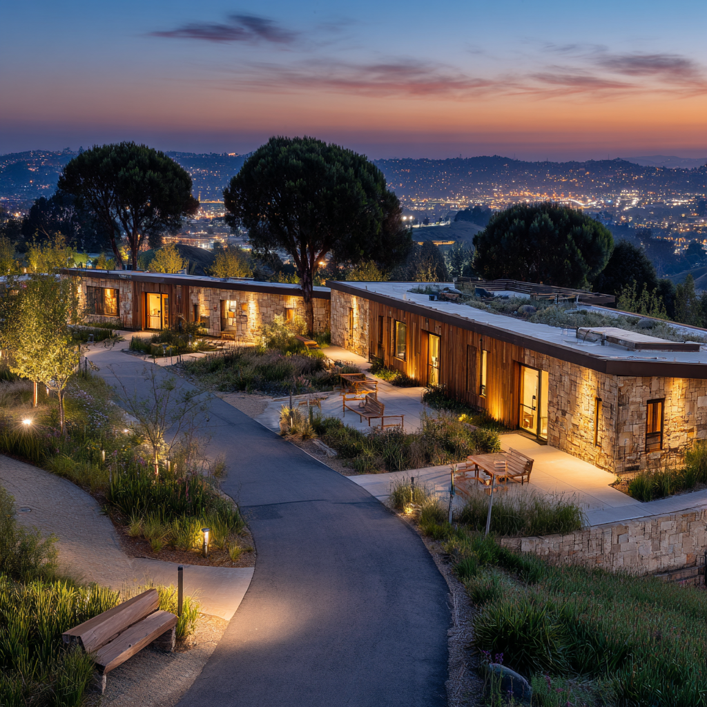 Peaceful outdoor spaces at Hope Serenity in Stockton, California